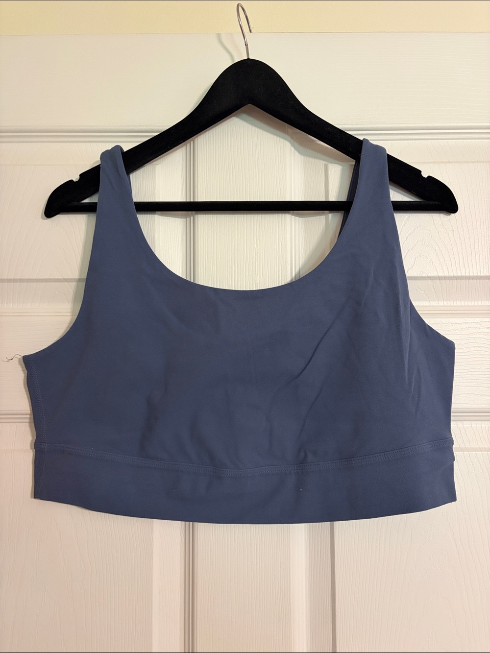 Nike Yoga Luxe Infinalon Cropped Tank Thunder Blue CZ3286-491 - Plus Size 1X